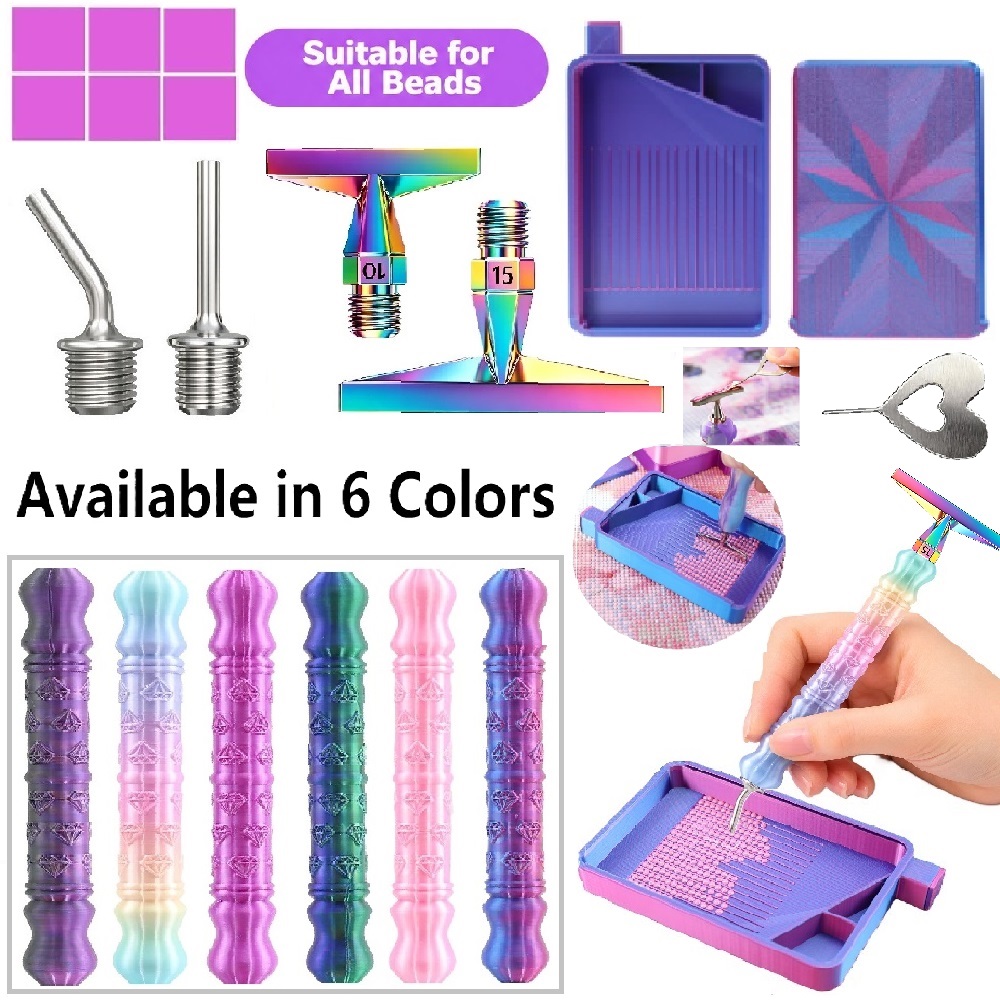 Embroidery Kit Starter - 3D Diamond Pattern Dotting Pen Tool