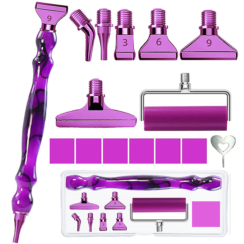 Embroidery Kit Starter - Diamond painting pen accessory tool set,