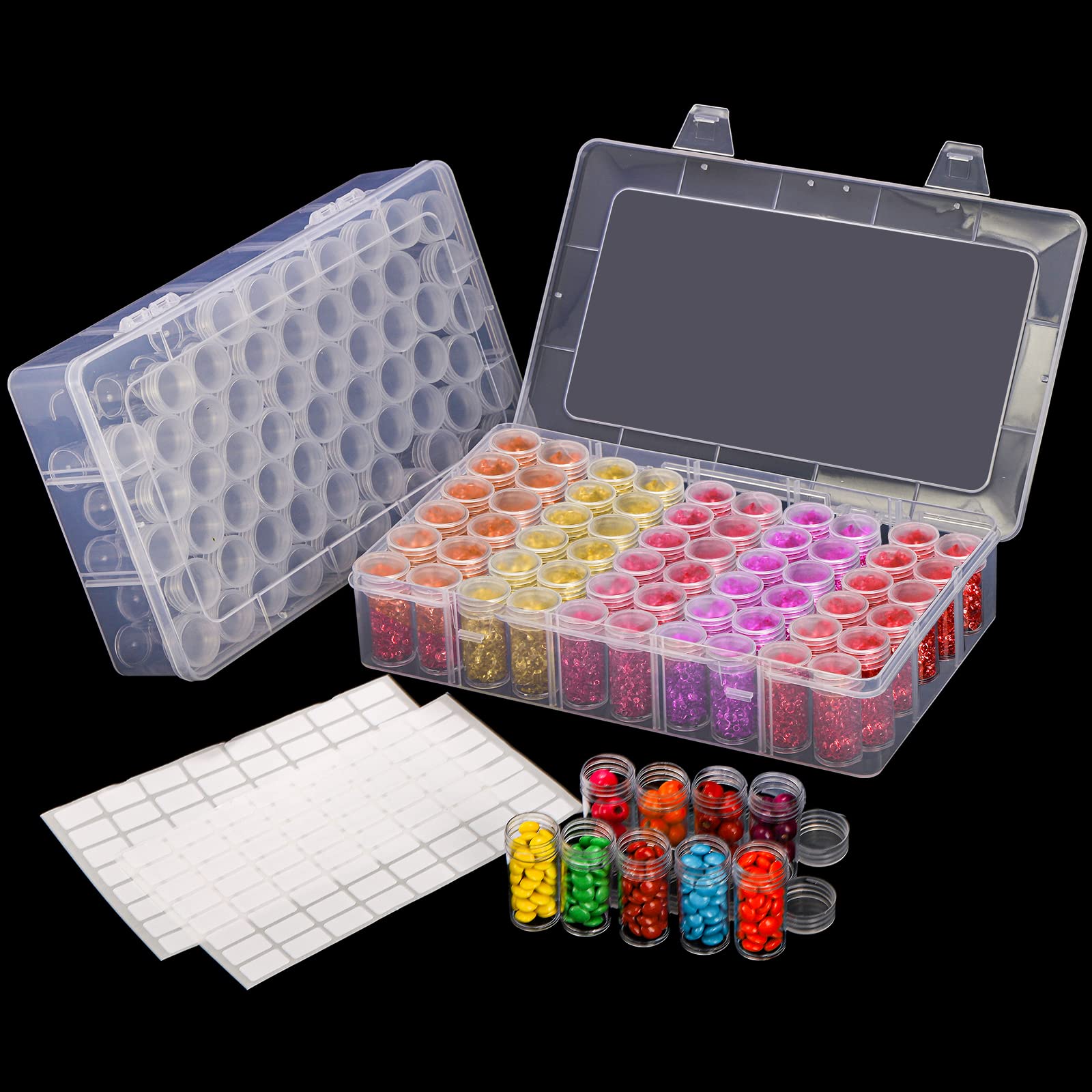 Embroidery Kit Starter - 1pc 24/30//38/60 Slots Plastic Storage Box,