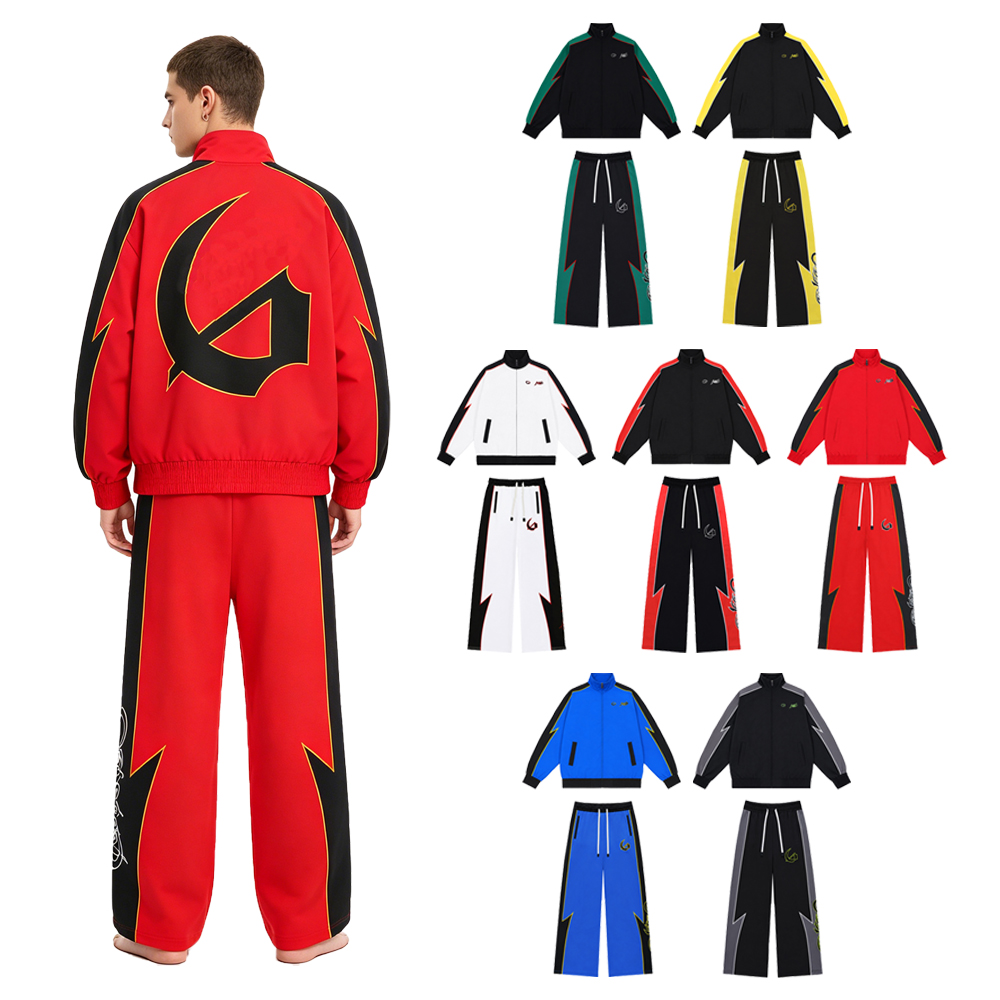 Embroidery Letter - Y2k Streetwear Men's Sets Two Piece