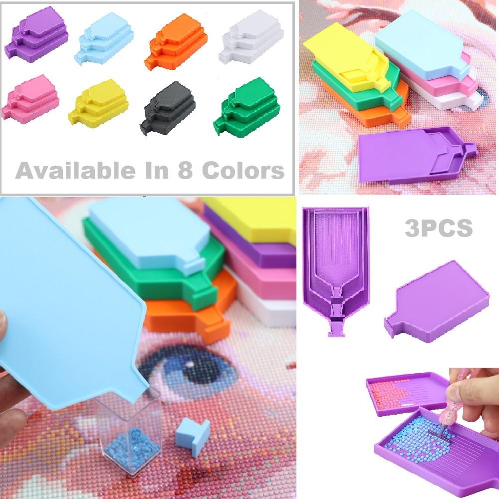 Embroidery Kit Starter - DIY 3Pcs Diamond Painting Trays of