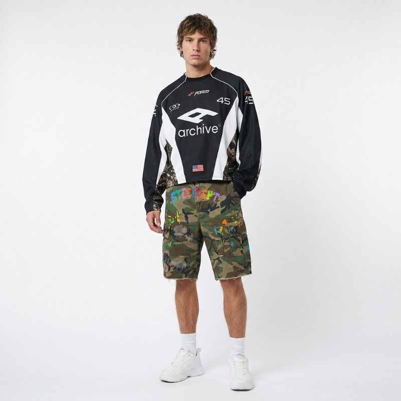 Embroidery Shirt - Hip Hop Y2K Streetwear Men Matching