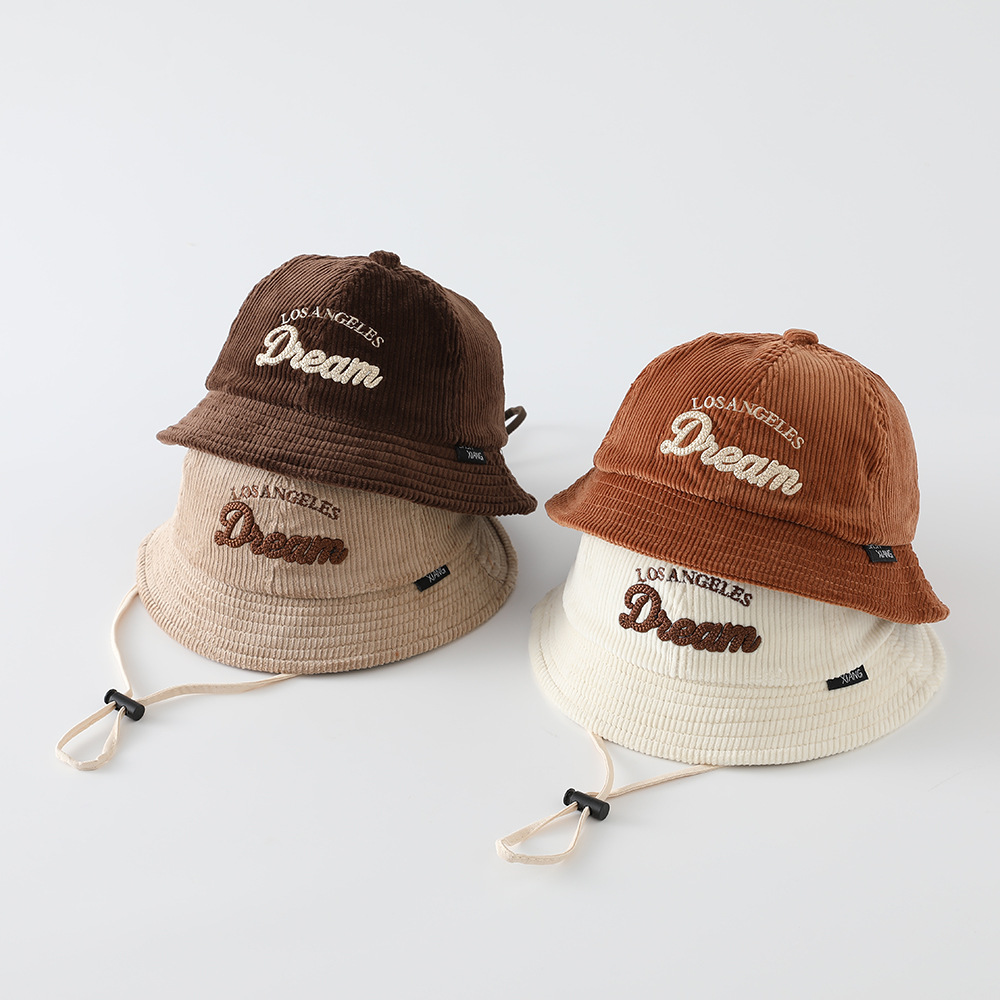 Embroidery Letter - Baby Solid Color Sunscreen Hat Boys