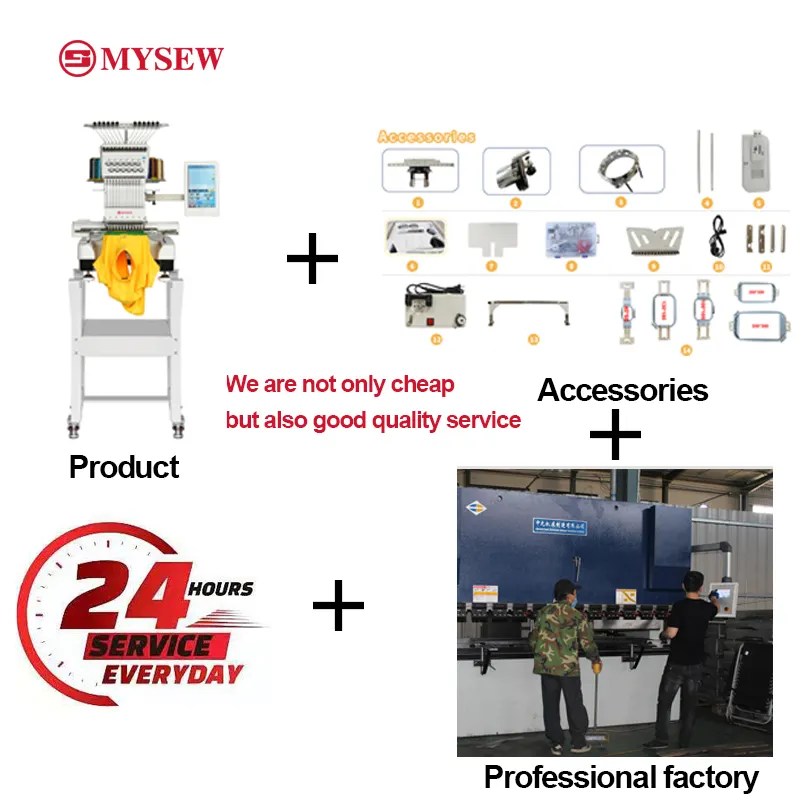 MYSEW MFS 1200 High Quality Si - огляд і ціна Embroidery Machine Computerized