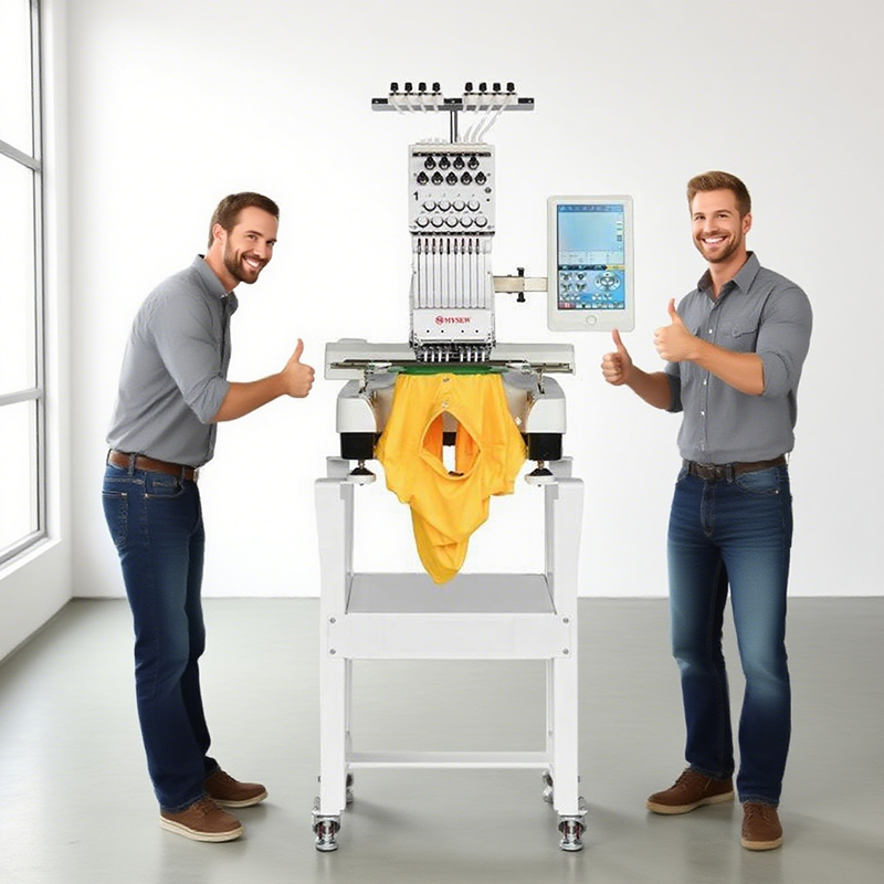 MYSEW MFS800 Single Head 9  s  - огляд і ціна Embroidery Machine