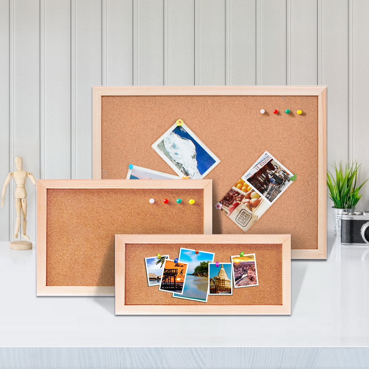 Vintage Pine Wood Frame Cork B - огляд і ціна Frame Display Wood