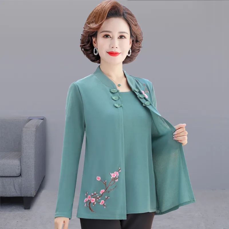 Middle-Aged Women Embroidery C - огляд і ціна Embroidery Cardigan
