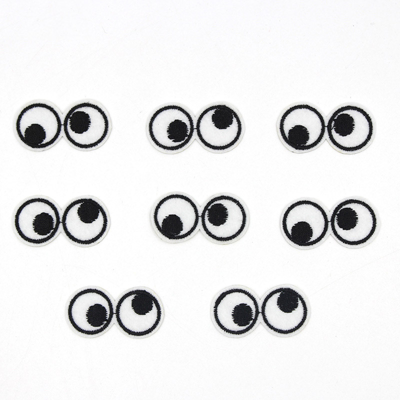 Cartoon 5pcs Eyes Embroidery I - огляд і ціна Embroidery On Black Shirt