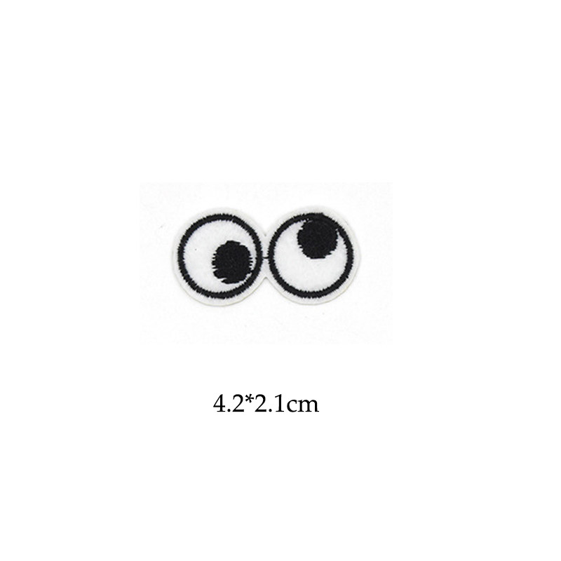 Cartoon 5pcs Eyes Embroidery I - огляд і ціна Embroidery On Black Shirt