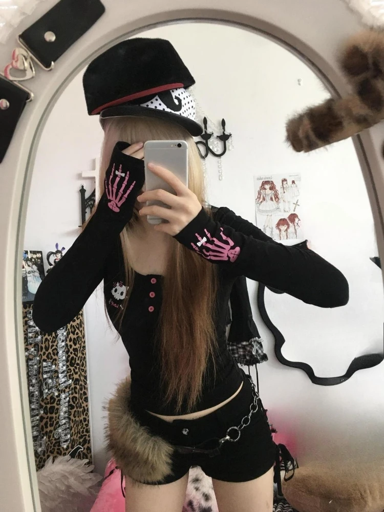 Y2K Vintage Cartoon Print T-Sh - огляд і ціна Embroidery Origin