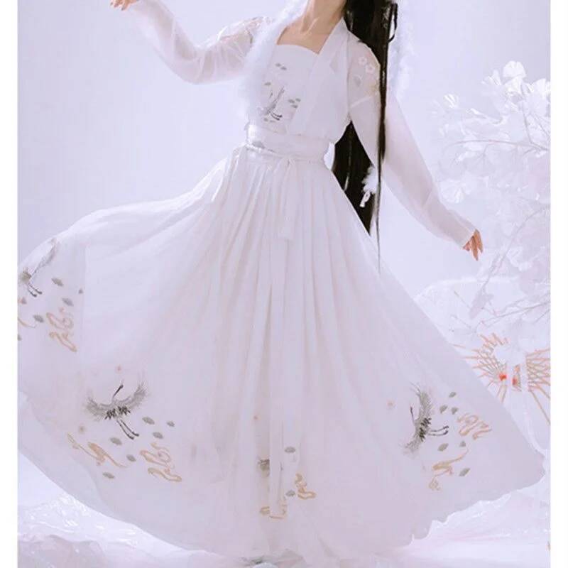 Chinese Ancient Hanfu Women's  - огляд і ціна Embroidery Shirt