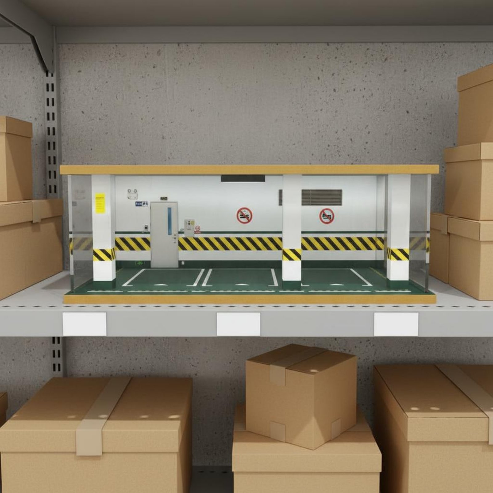 1:24 Scale Parking Garage Wood - огляд і ціна Frame Display Wood