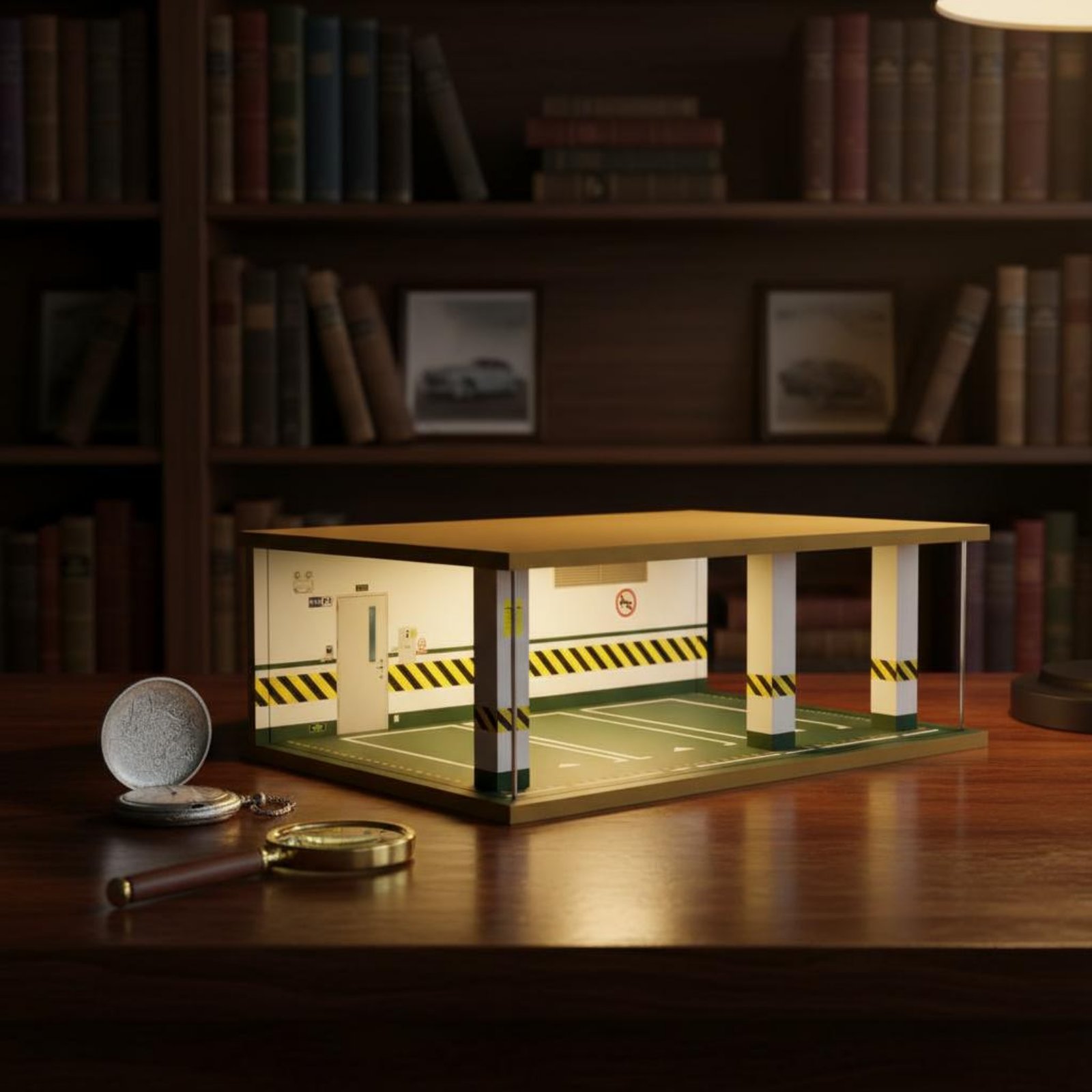 1:24 Scale Parking Garage Wood - огляд і ціна Frame Display Wood