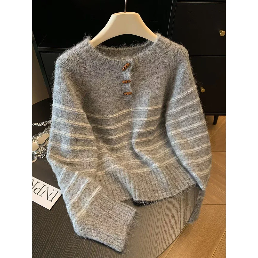Autumn Winter Women's Striped  - огляд і ціна Embroidery Origin
