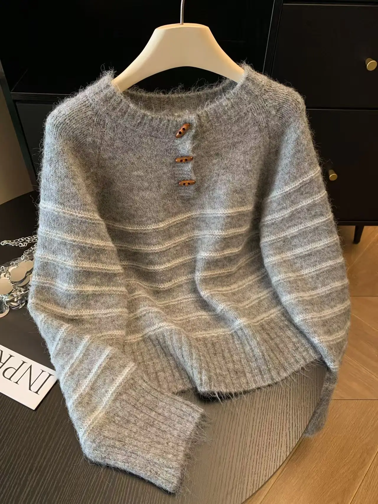 Autumn Winter Women's Striped  - огляд і ціна Embroidery Origin