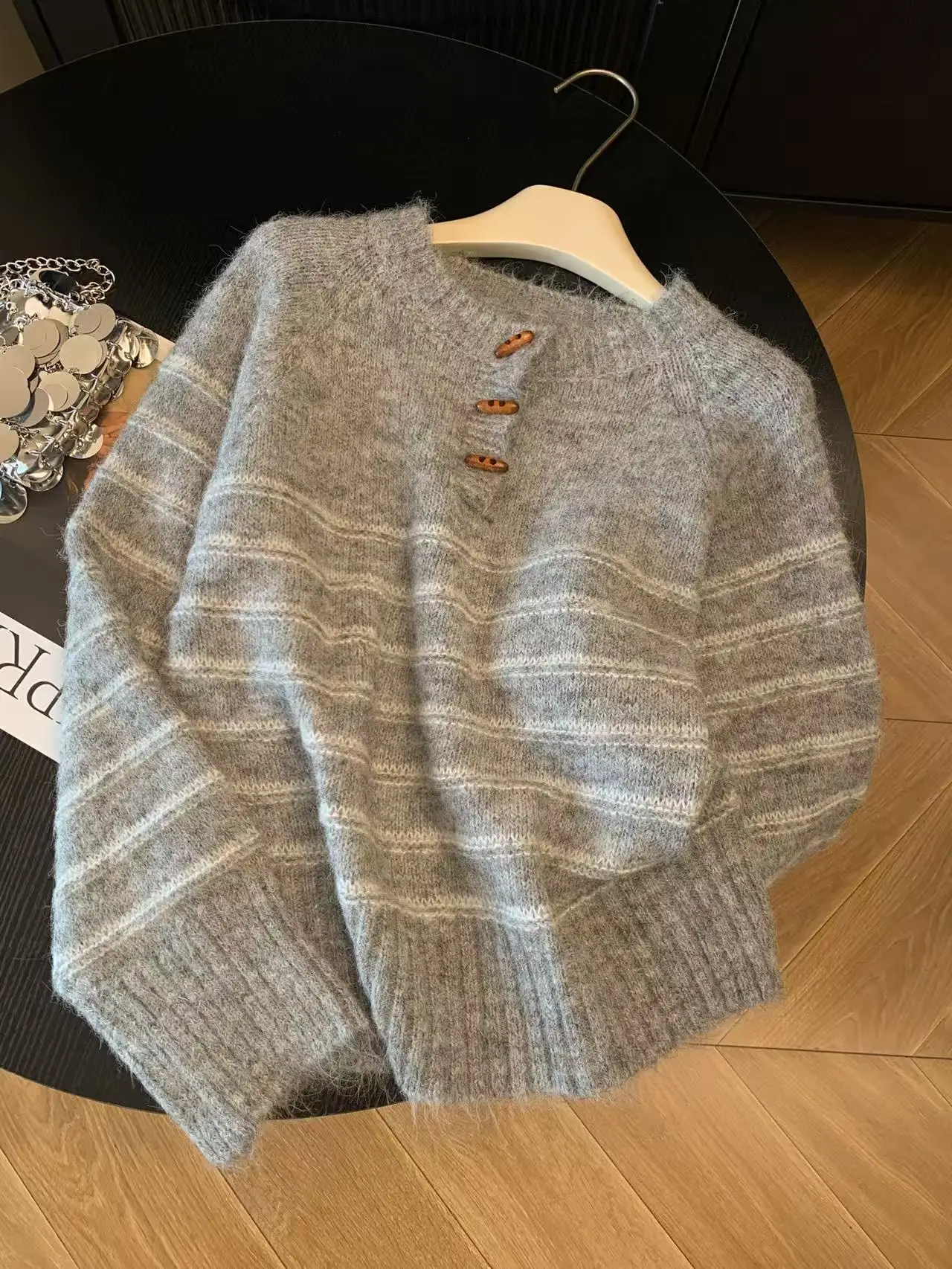 Autumn Winter Women's Striped  - огляд і ціна Embroidery Origin
