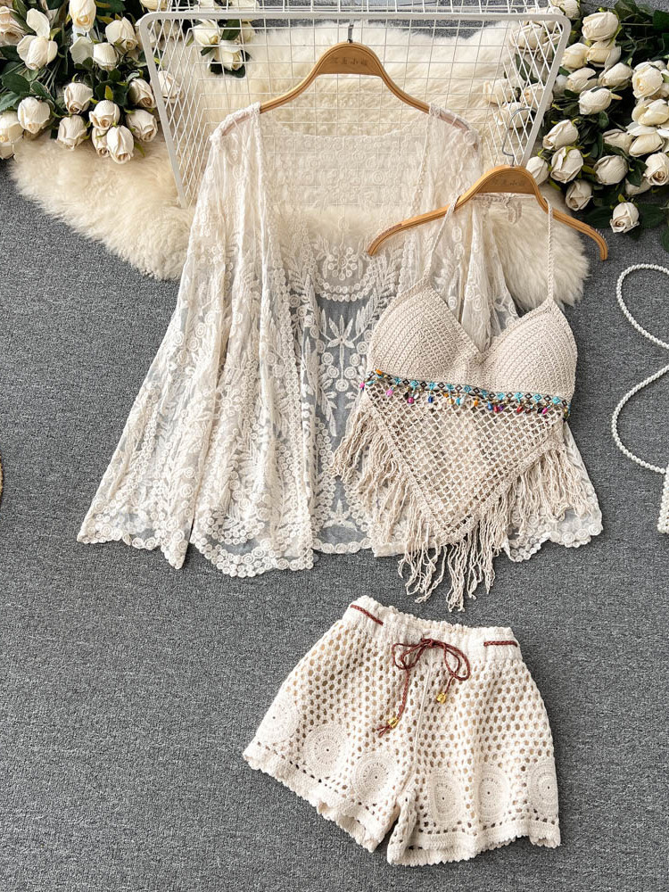 Summer New Holiday Suit Women' - огляд і ціна Embroidery Cardigan