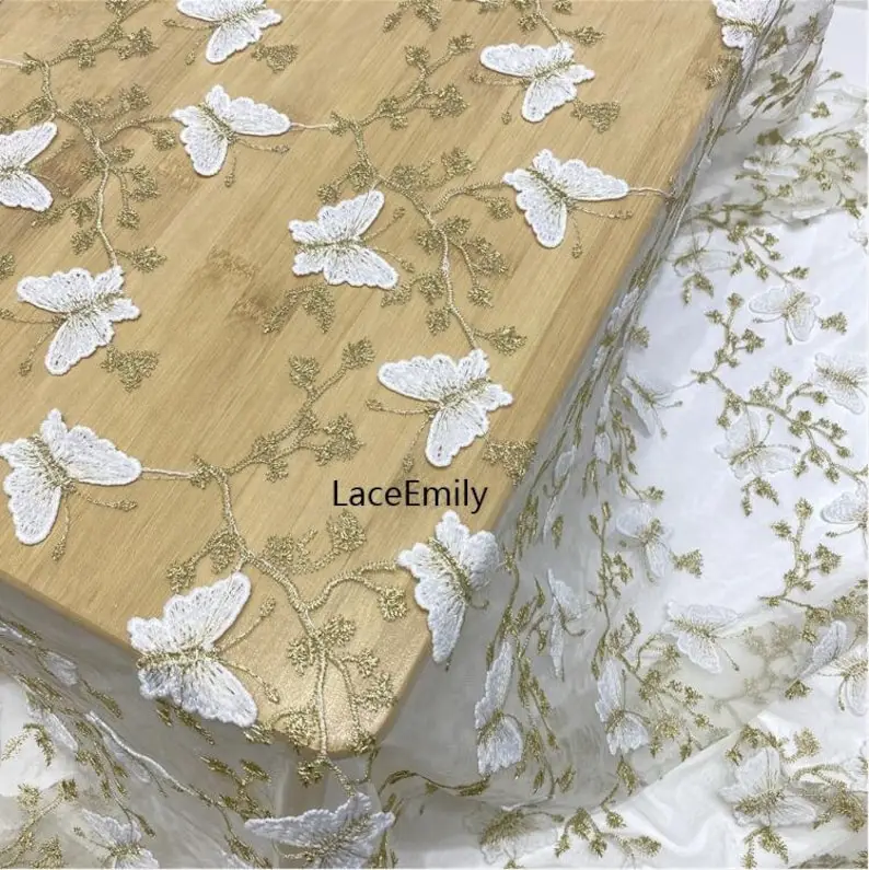 3D Butterfly Lace Fabric Butte - огляд і ціна Embroidery Veil