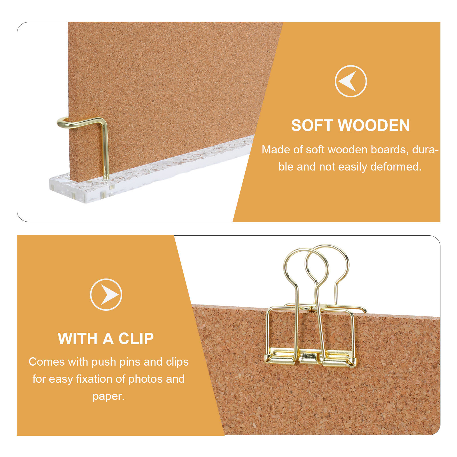 1Set Small Cork Board for Desk - огляд і ціна Frame Display Wood