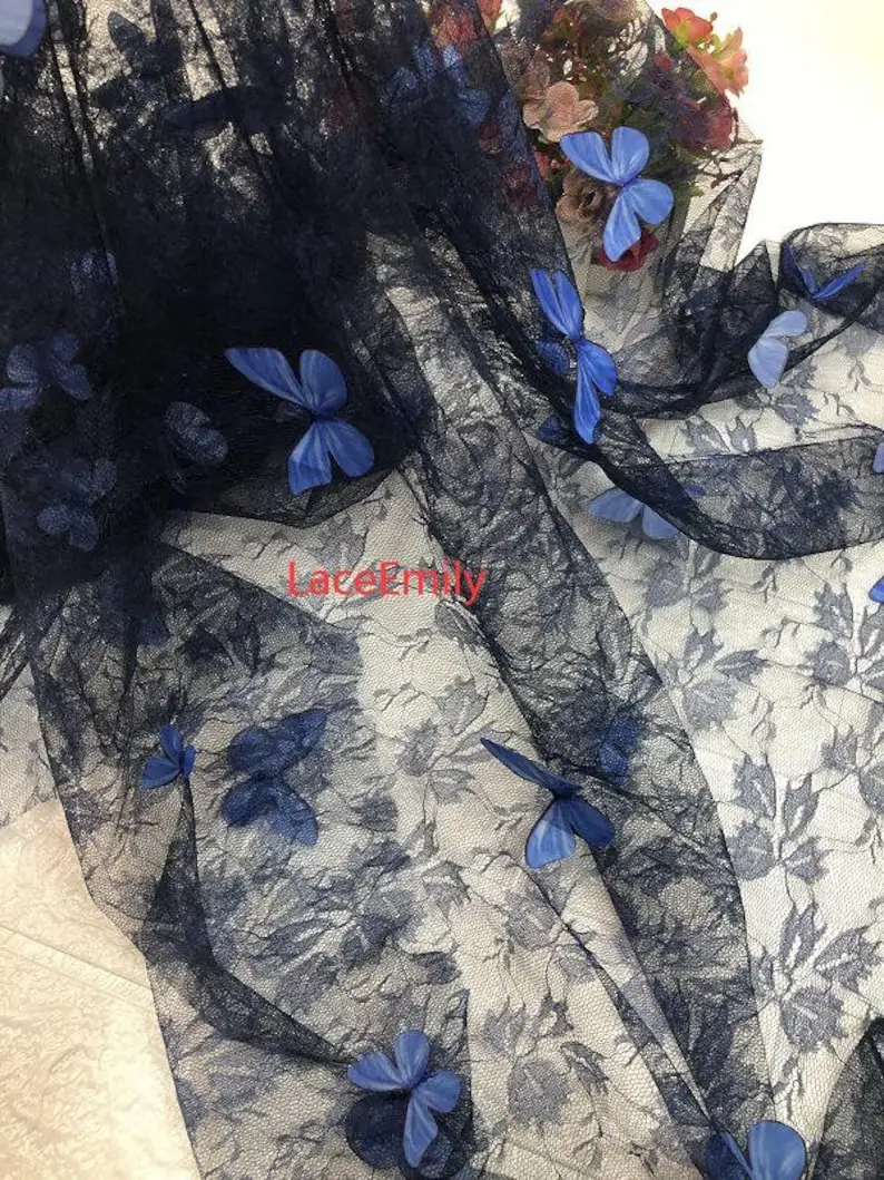 4 Colors 3D butterfly embroide - огляд і ціна Embroidery Veil