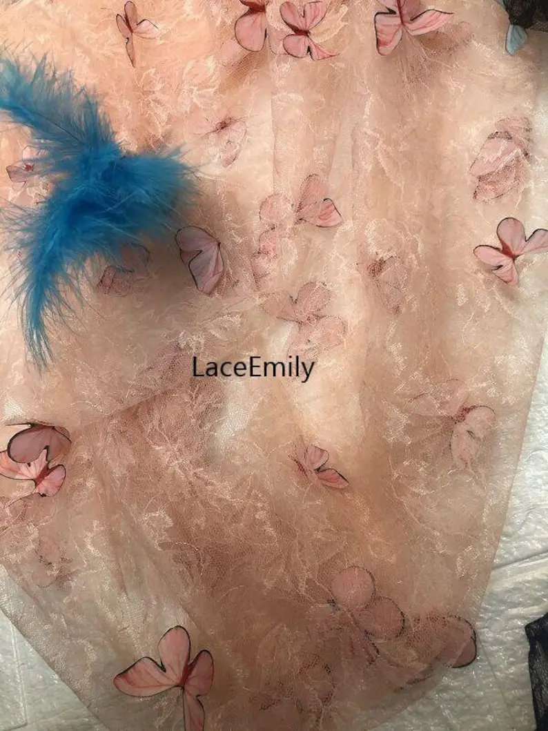 4 Colors 3D butterfly embroide - огляд і ціна Embroidery Veil