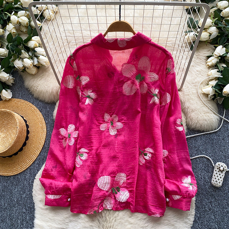 Korean Style Floral Embroidere - огляд і ціна Embroidery Cardigan