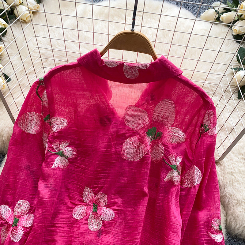 Korean Style Floral Embroidere - огляд і ціна Embroidery Cardigan