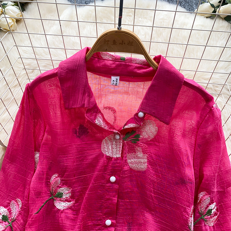 Korean Style Floral Embroidere - огляд і ціна Embroidery Cardigan