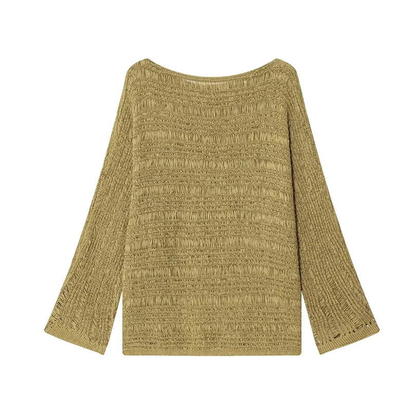 Vintage Boat Neck Knit Sweater - огляд і ціна Embroidery Origin