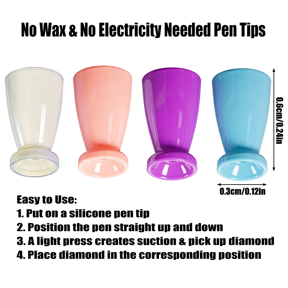 10PCS Mini Silicone Tips For D - огляд і ціна Embroidery Kit Starter