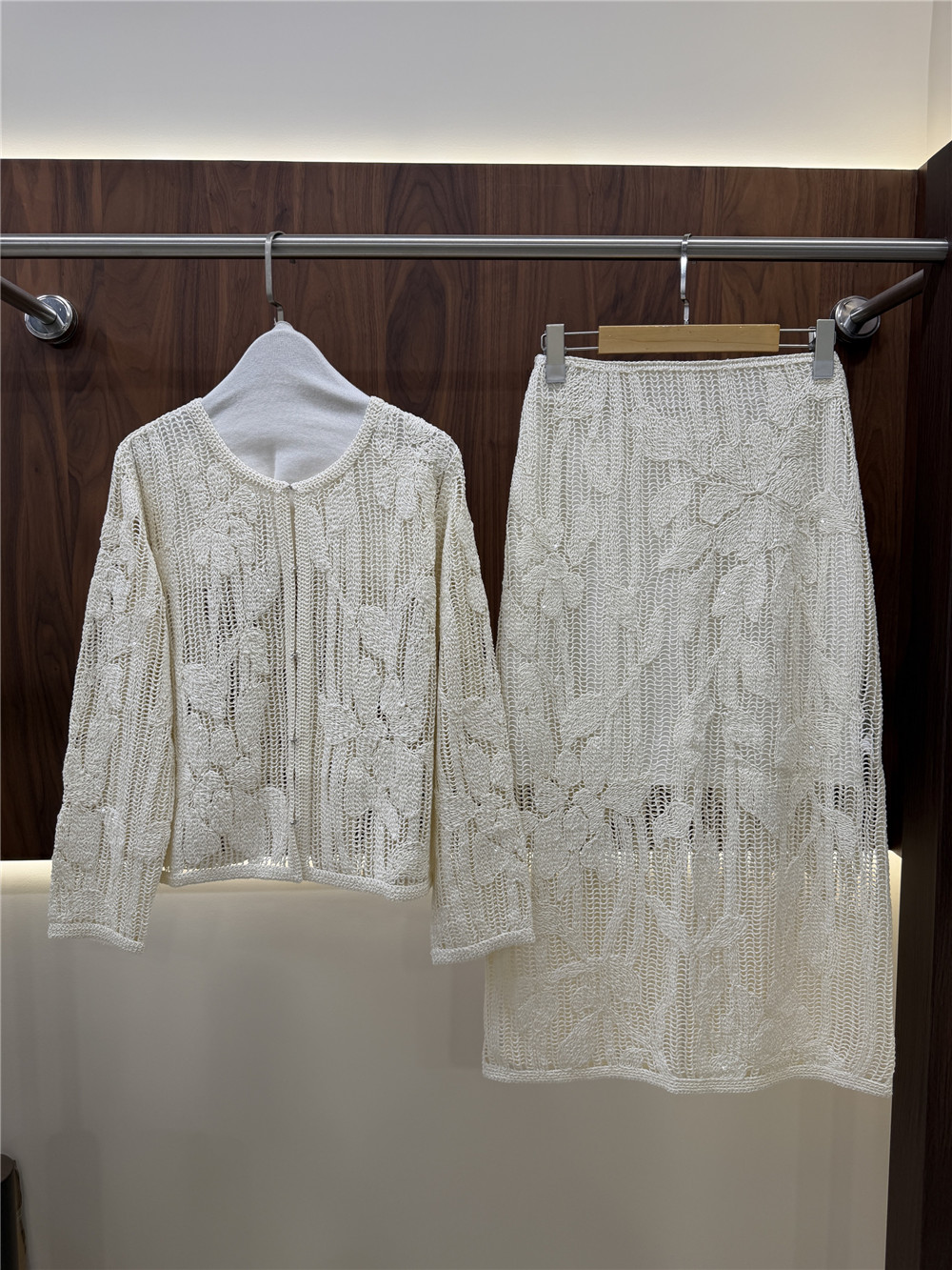 Women's Openwork Embroidered K - огляд і ціна Embroidery Cardigan