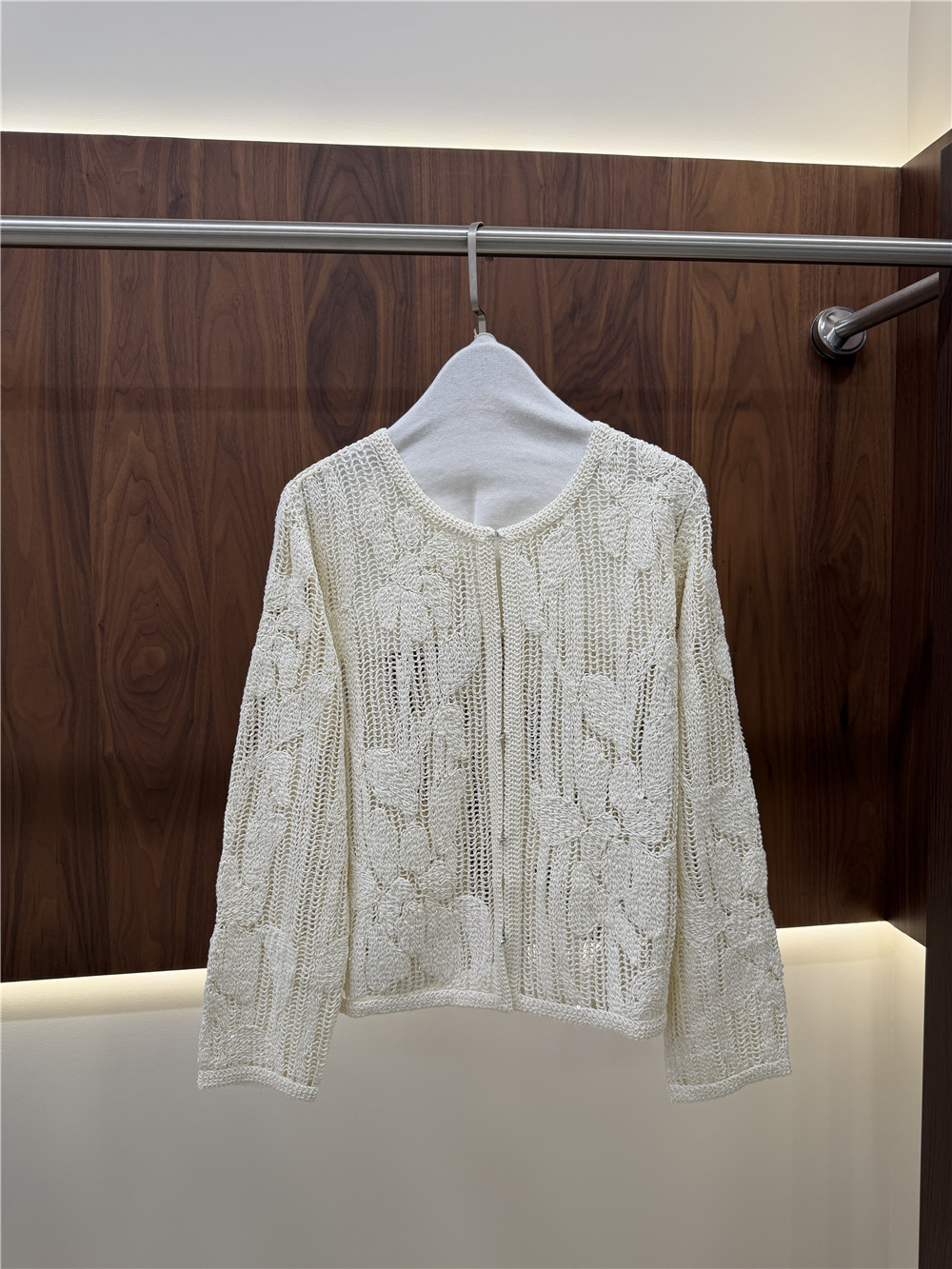 Women's Openwork Embroidered K - огляд і ціна Embroidery Cardigan