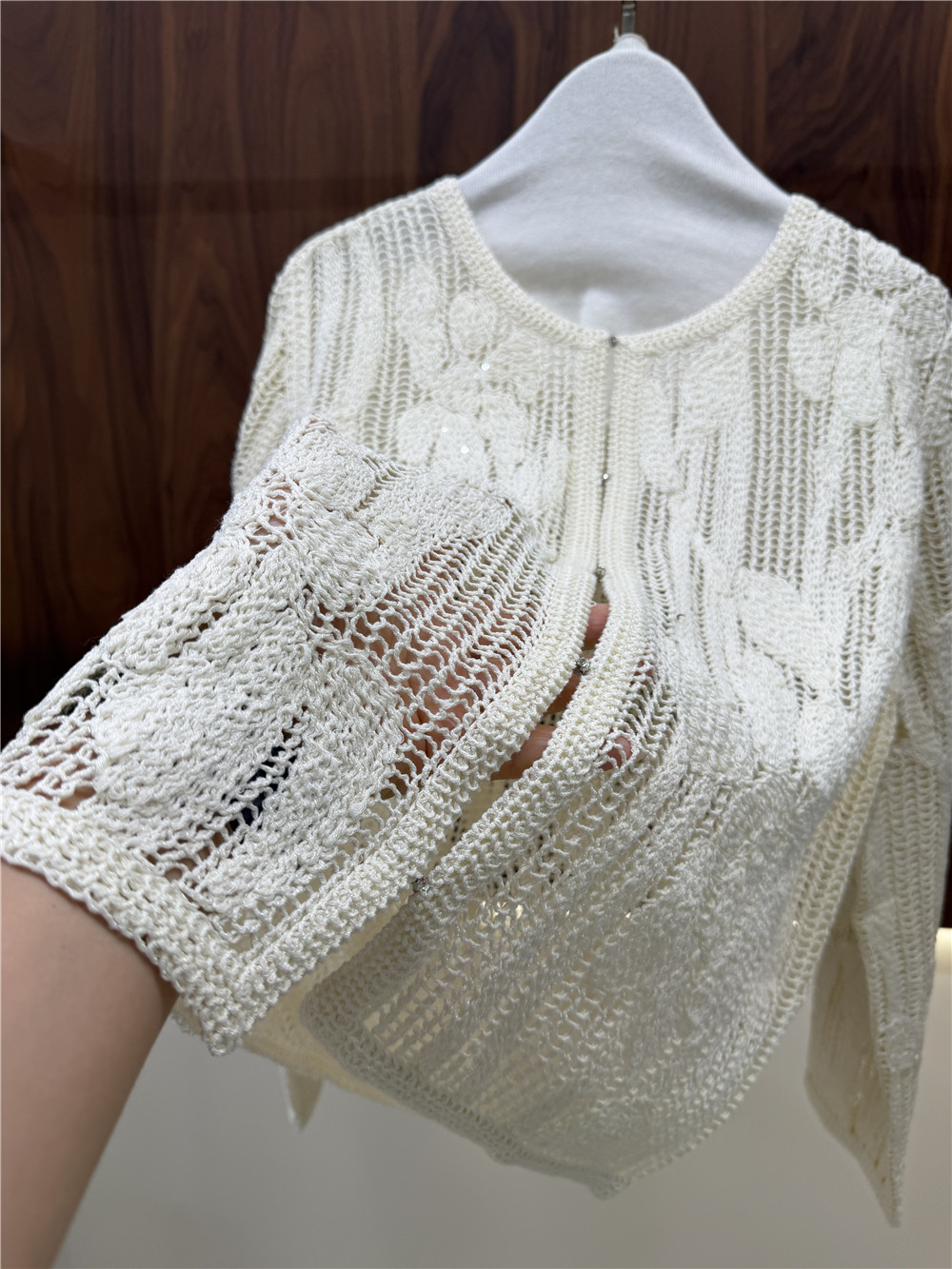 Women's Openwork Embroidered K - огляд і ціна Embroidery Cardigan