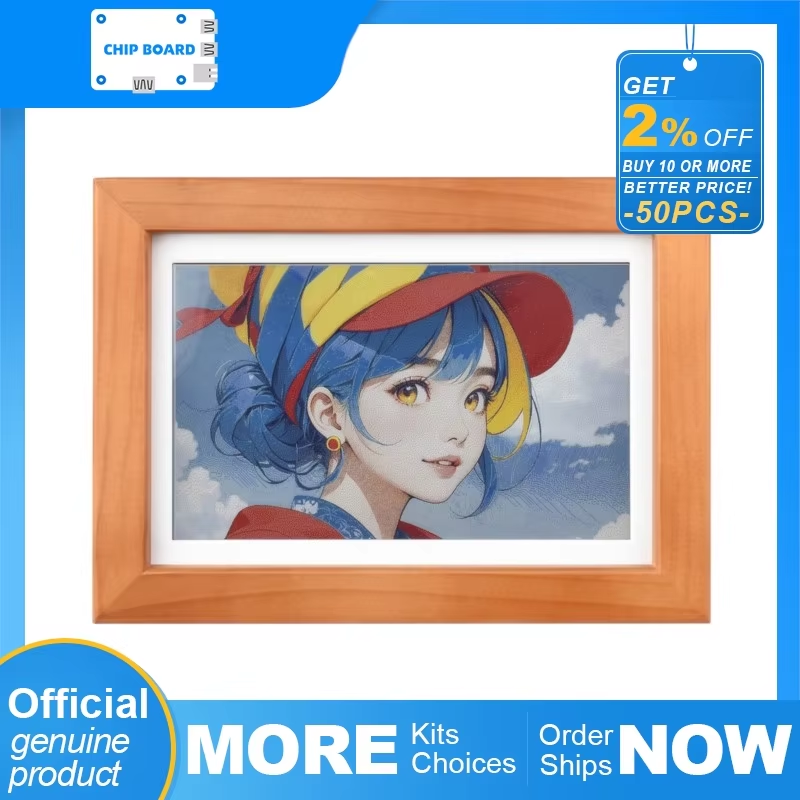 Waveshare ESP32-S3 PhotoPainte - огляд і ціна Frame Display Wood
