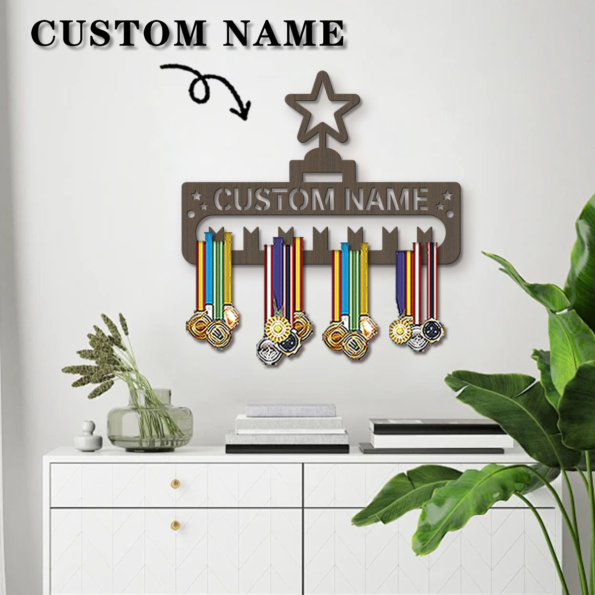 1pc Custom Modern Style Cartoo - огляд і ціна Frame Display Wood