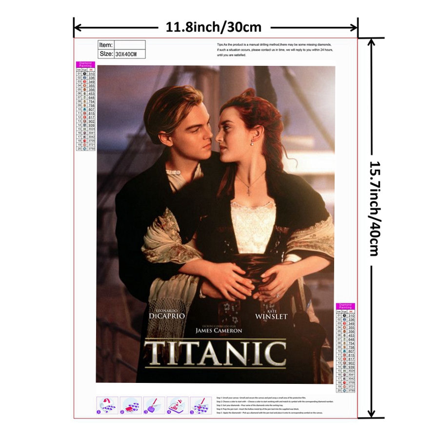 Titanic Romantic Movie 5D DIY  - огляд і ціна Embroidery Lovers