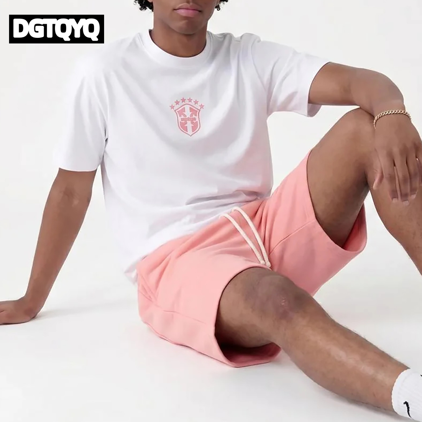 Man's Summer New Pink Embroide - огляд і ціна Embroidery Shirt