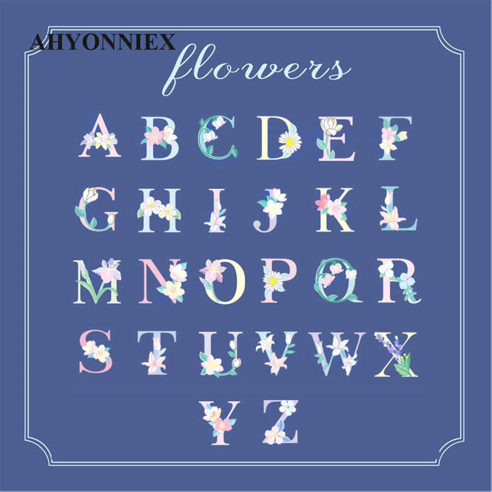 1 Self Adhesive Flower Capital - огляд і ціна Embroidery Letter N