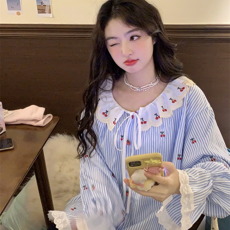 Korean Sweet Style Loose Cherr - огляд і ціна Embroidery Cardigan