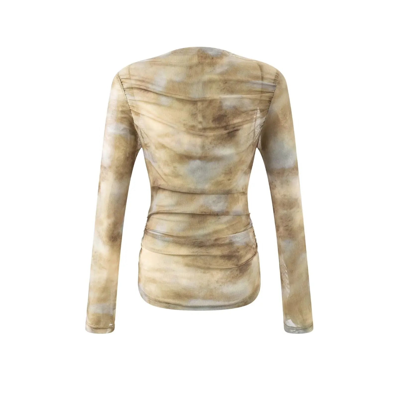 2025 Sexy Tie-Dye Print Ruched - огляд і ціна Embroidery Origin