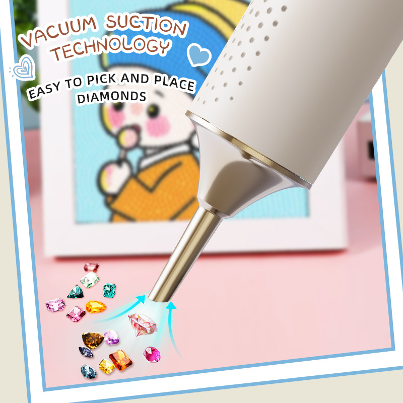 Vacuum Diamond Art Pen Wireles - огляд і ціна Embroidery Kit Starter