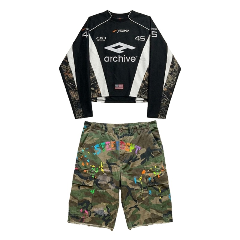 Hip Hop Y2K Streetwear Men Mat - огляд і ціна Embroidery Shirt