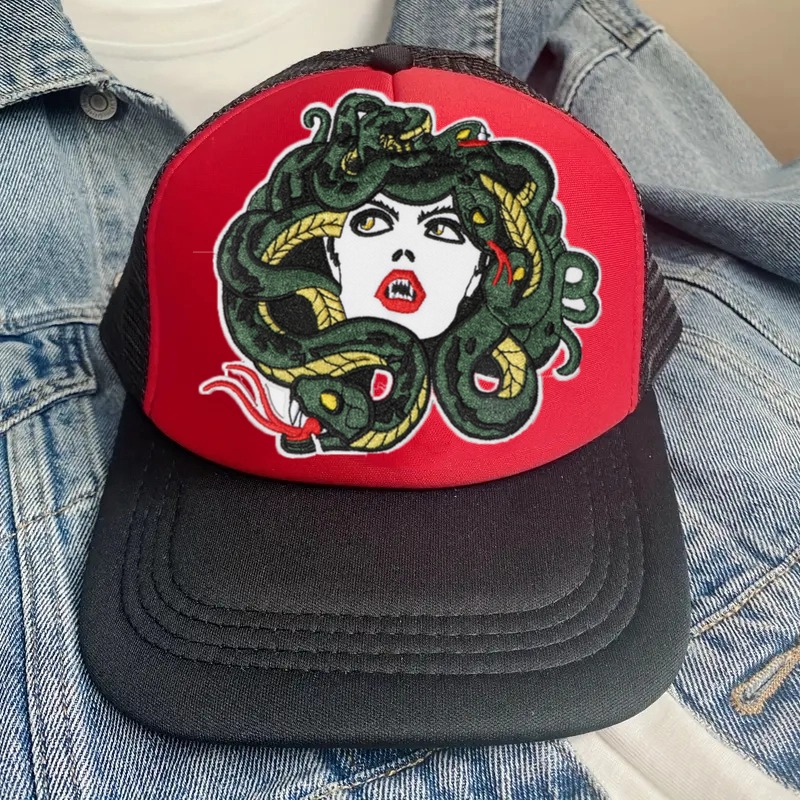 1PC Snake & Girl Cartoon Anime - огляд і ціна Embroidery Hat Machine