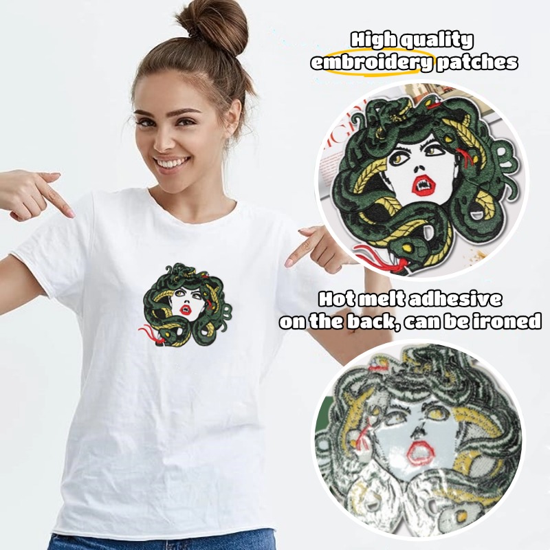 1PC Snake & Girl Cartoon Anime - огляд і ціна Embroidery Hat Machine
