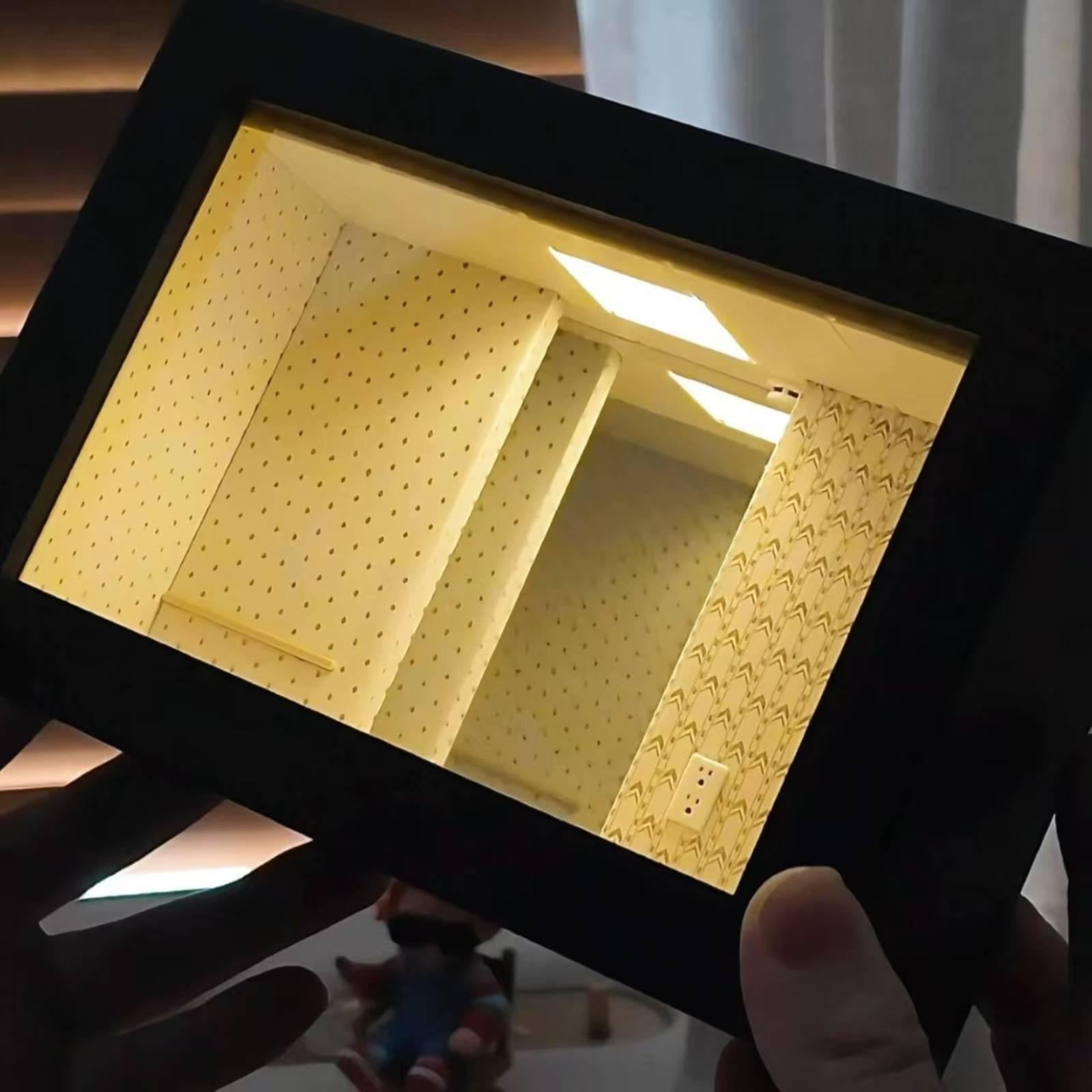 Wooden Shadow Box Endless Mirr - огляд і ціна Frame Display Wood