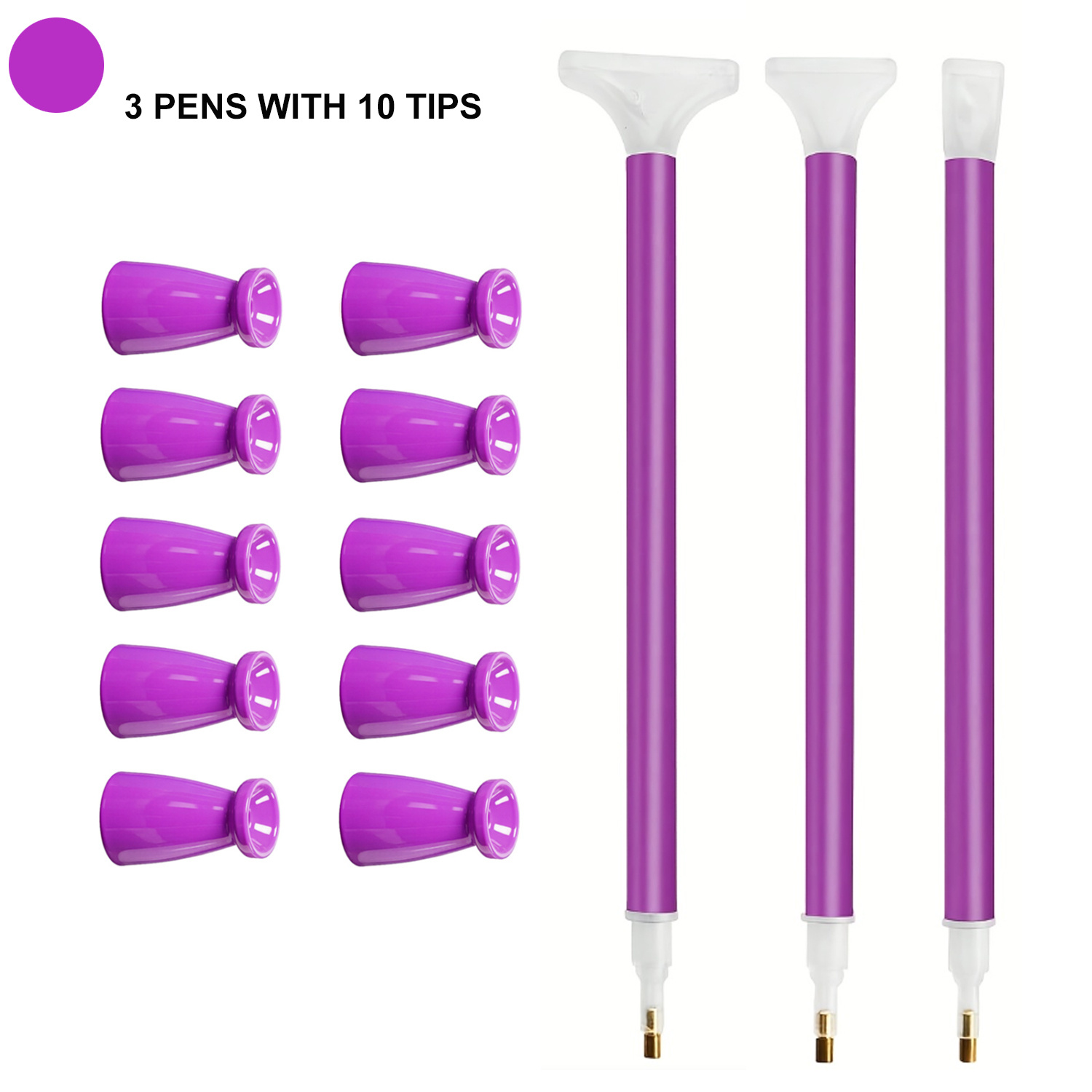 10 Silicone Tips & 3 Pens Diam - огляд і ціна Embroidery Kit Starter