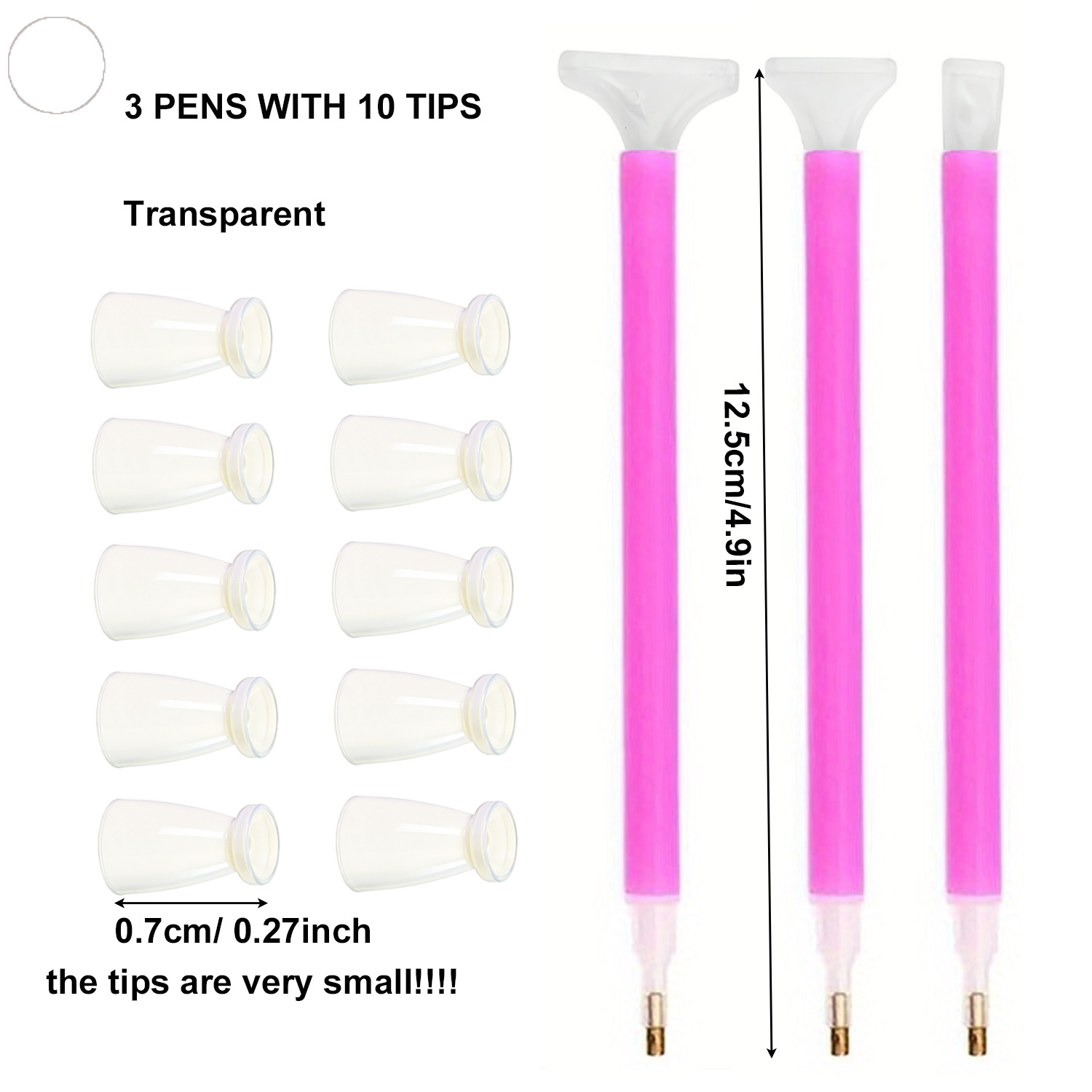10 Silicone Tips & 3 Pens Diam - огляд і ціна Embroidery Kit Starter