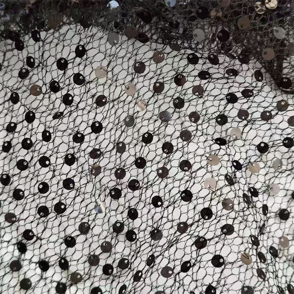 White Sequins Mesh Fabric Shin - огляд і ціна Embroidery Veil