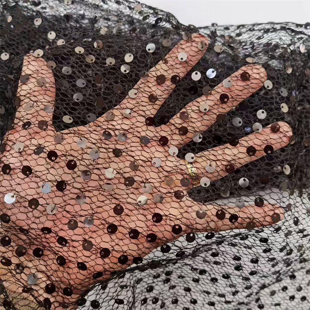 White Sequins Mesh Fabric Shin - огляд і ціна Embroidery Veil