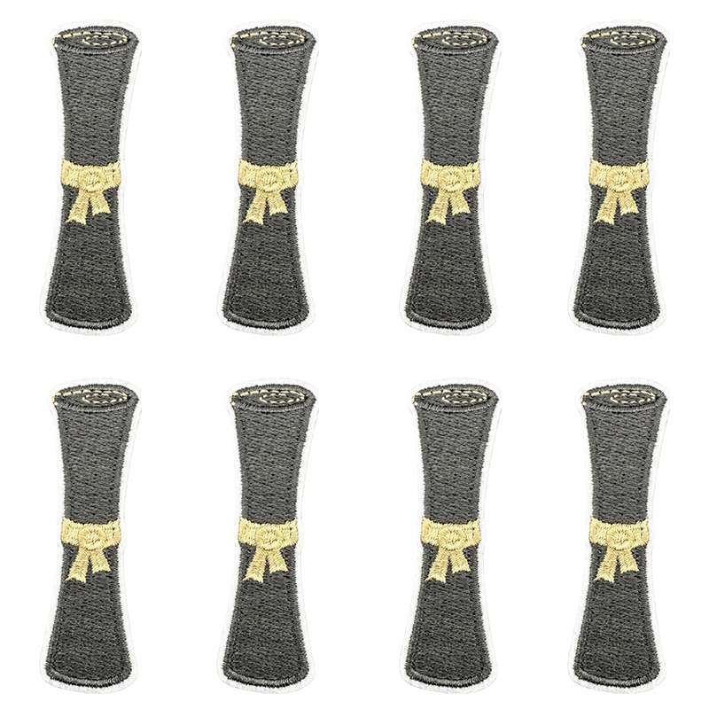 10PCS/lots Black Gold Graduati - огляд і ціна Embroidery On Black Shirt